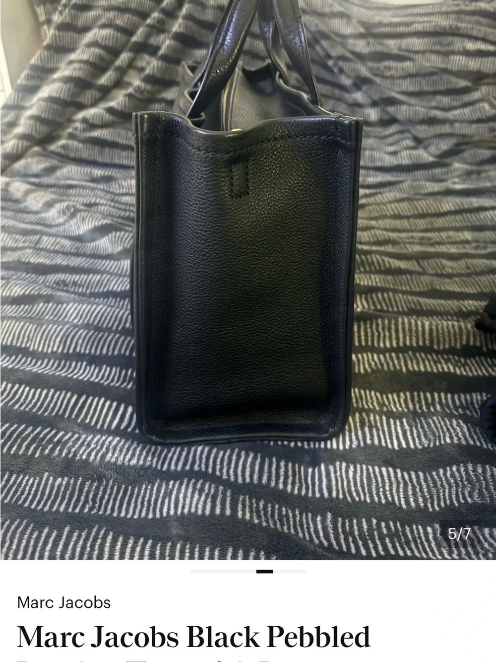 Marc Jacobs structured pebbled